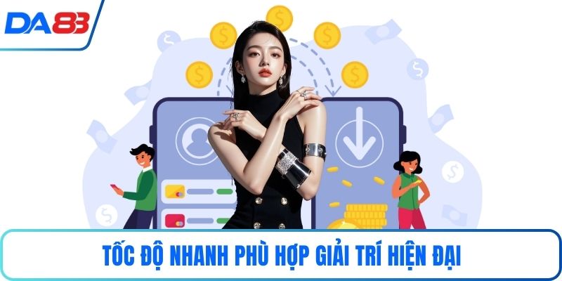 Tốc độ nhanh phù hợp giải trí hiện đại